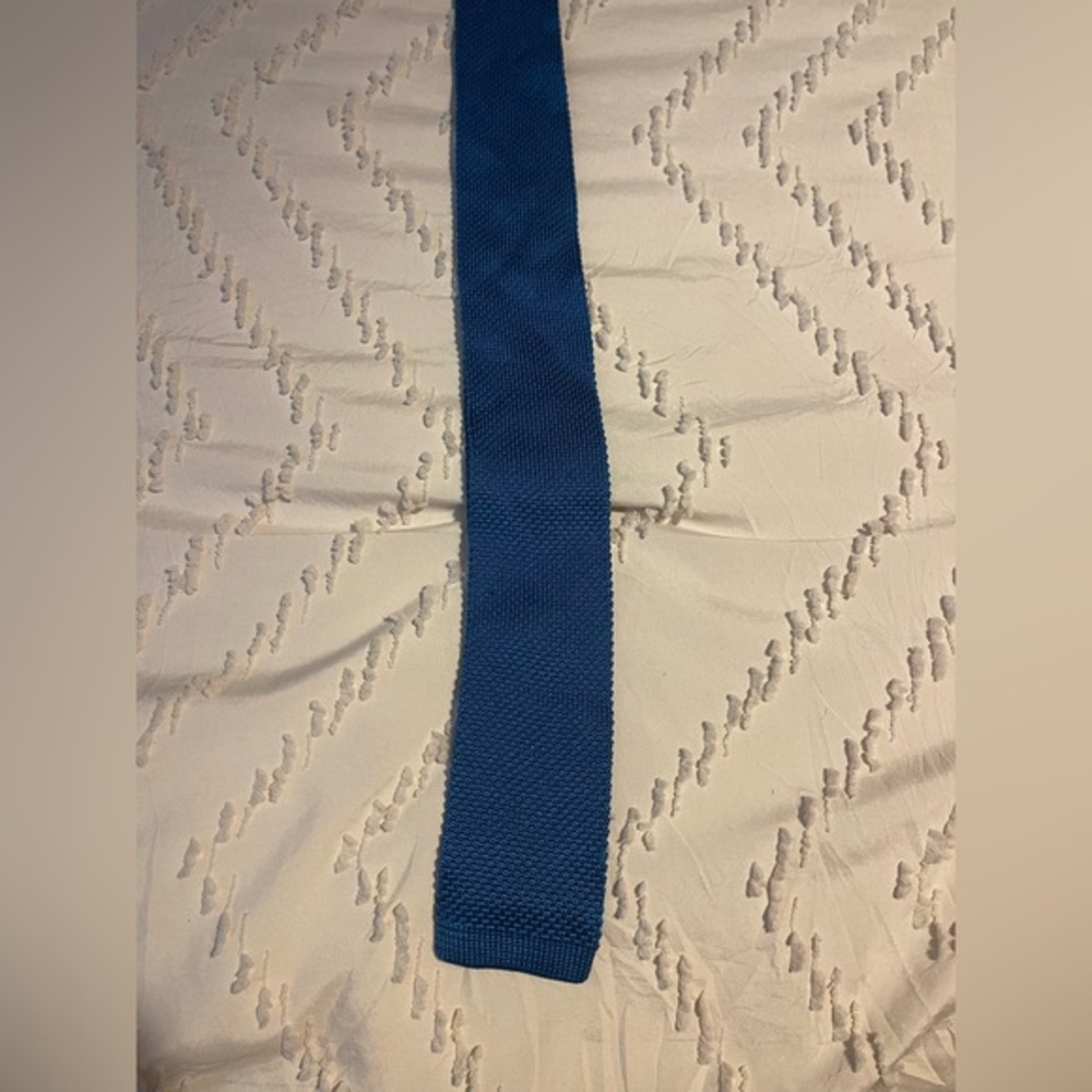 Wembley Blue Knit Tie